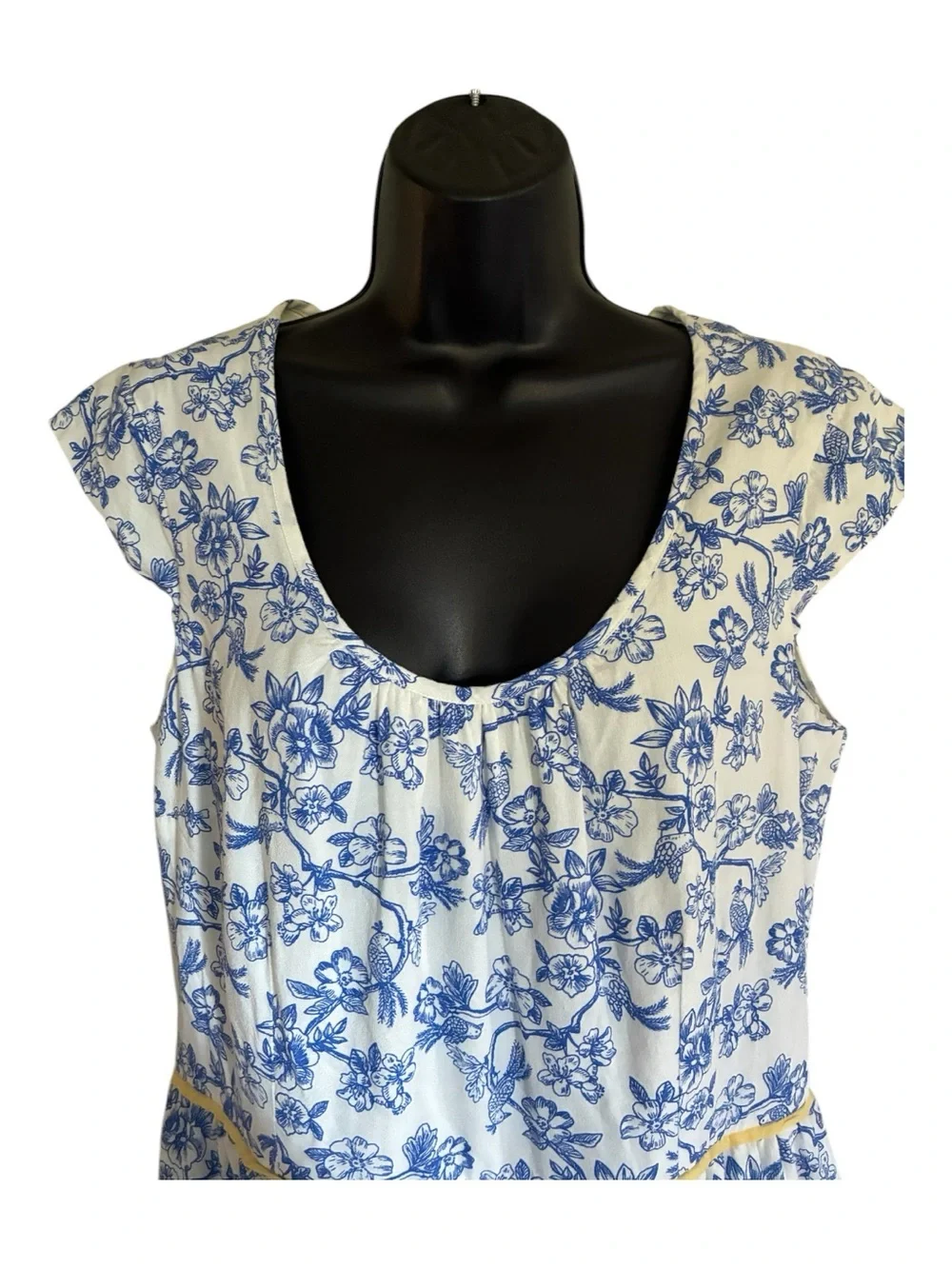 NWOT Matilda Jane Hello Lovely Bluebell Bird Floral A-Line Dress - Size 10